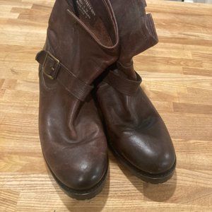 Frye Veronica Bootie Moto Boots (worn once)